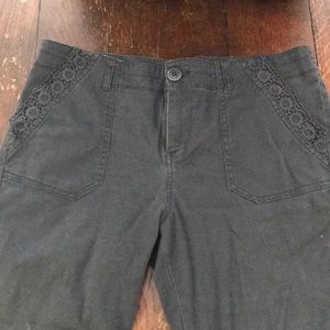 Charcoal high-waisted pants